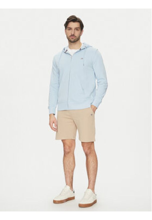 GANT - Gant Szorty sportowe Shield 2009027 Beżowy Regular Fit. Kolor: beżowy. Materiał: bawełna. Styl: sportowy