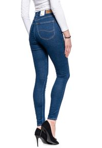 Lee - LEE IVY DAMSKIE SPODNIE JEANSOWE DARK MONO L32EPQXM