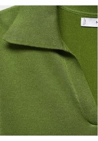 mango - Mango Sweter Verta 67013268 Zielony Regular Fit. Kolor: zielony. Materiał: wiskoza