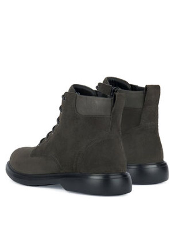 Geox Trapery U Ottavio U36DCA 00022 C6372 Brązowy. Kolor: brązowy. Materiał: zamsz, skóra