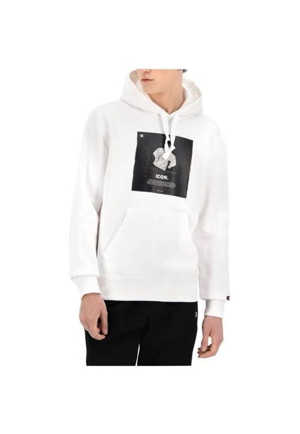 Bluza sportowa męska Champion Icon Graphic Print Hoodie. Typ kołnierza: kaptur. Kolor: wielokolorowy, czarny. Wzór: nadruk