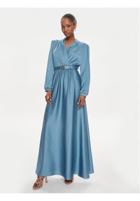 Rinascimento Sukienka wieczorowa CFC0117875003 Niebieski Regular Fit. Kolor: niebieski. Materiał: syntetyk. Styl: wizytowy #1