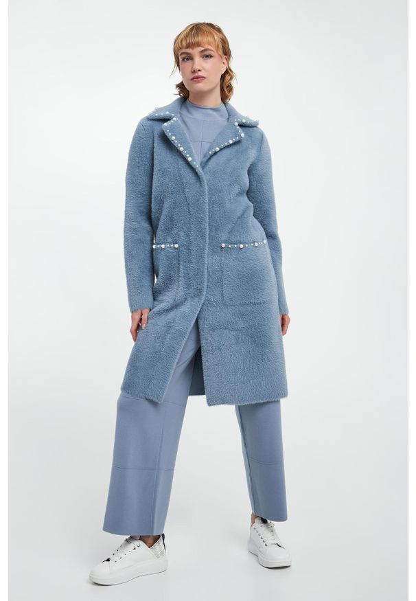 Joseph Ribkoff - Płaszcz damski z perełkami JOSEPH RIBKOFF