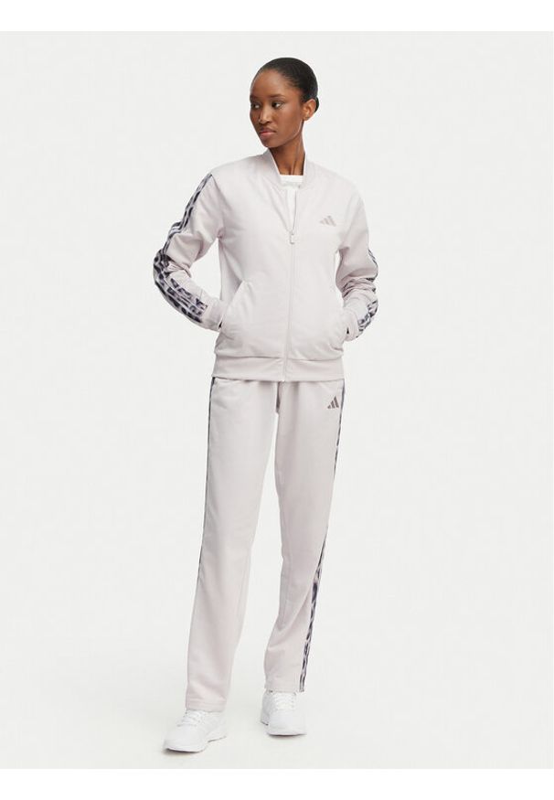 Adidas - adidas Dres Essentials 3-Stripes KB8932 Fioletowy Regular Fit. Kolor: fioletowy. Materiał: syntetyk