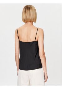 Calvin Klein Top Cami K20K205844 Czarny Regular Fit. Kolor: czarny. Materiał: syntetyk