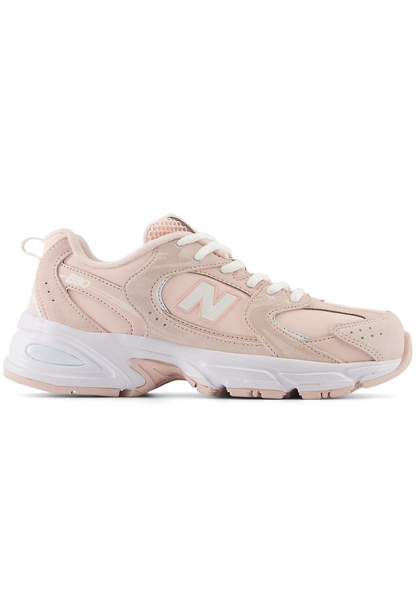 Buty dziecięce New Balance GR530KF – różowe. Okazja: na uczelnię. Kolor: różowy. Materiał: materiał, syntetyk, guma. Szerokość cholewki: normalna