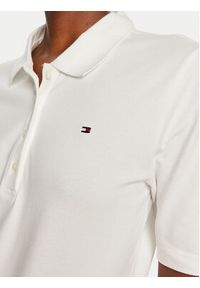 TOMMY HILFIGER - Tommy Hilfiger Polo 1985 WW0WW43224 Écru Regular Fit. Typ kołnierza: polo. Materiał: bawełna #5