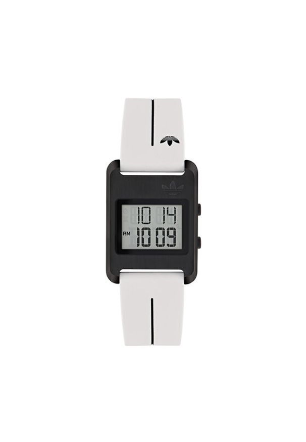 Adidas - adidas Zegarek AO Street Retro Pop Three AOST25536 Biały. Kolor: biały. Materiał: syntetyk. Styl: street, retro