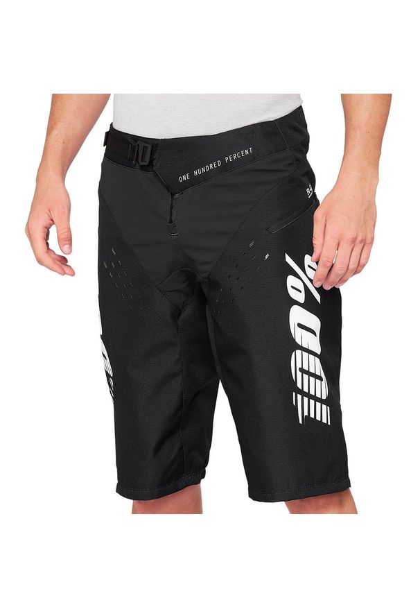 Spodenki rowerowe męskie 100% R-Core. Kolor: czarny. Sport: kolarstwo