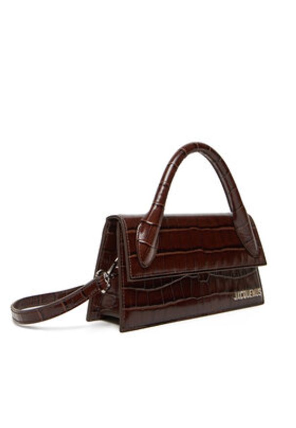 JACQUEMUS Torebka Le Chiquito Long 25E213BA004-4301 Brązowy. Kolor: brązowy. Materiał: skórzane, lakierowane