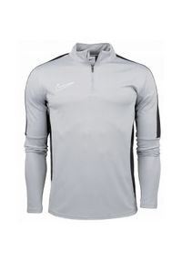 Nike - Męska Bluza Rozpinana Academy 23 Quarter Zip. Kolor: czarny, szary, wielokolorowy