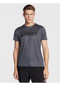 Asics T-Shirt Core 2011C334 Szary Regular Fit. Kolor: szary. Materiał: syntetyk