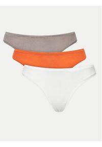 Calvin Klein Underwear Komplet 3 par stringów 000QD5220E Kolorowy. Wzór: kolorowy