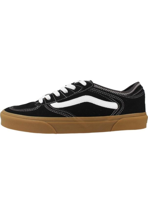 Tenisówki Vans Model Rowley Classic Kolor Czarny. Kolor: czarny. Materiał: tkanina, skóra