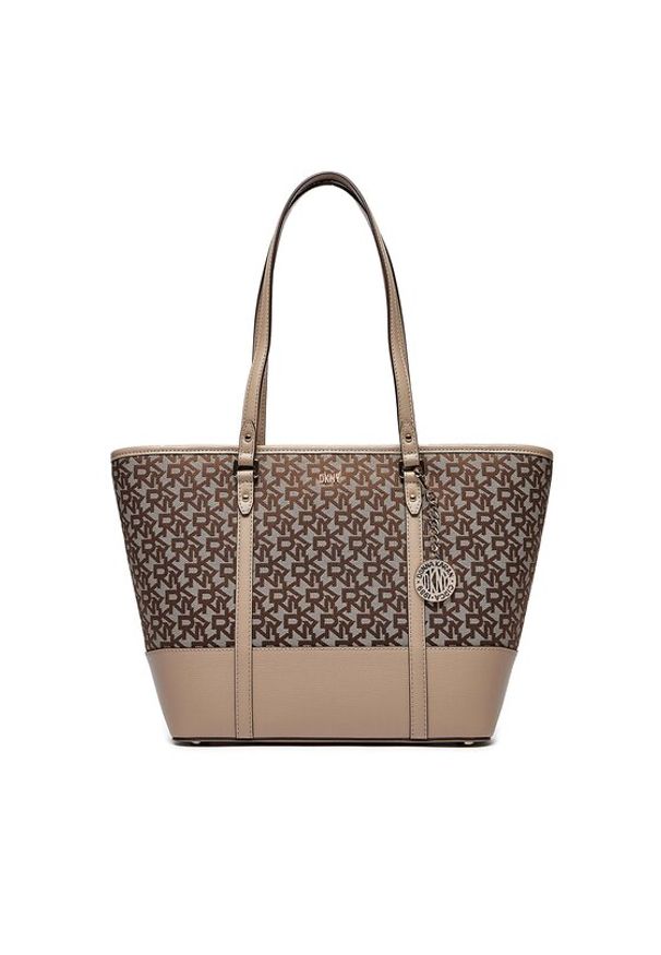 DKNY Torebka Bryant Park Md Tote R41AFD56 Beżowy. Kolor: beżowy