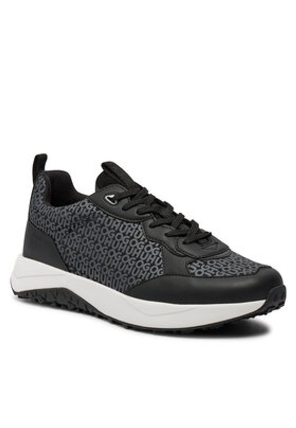 Hugo Sneakersy Kane Runn Mono2 50517257 Czarny. Kolor: czarny. Materiał: materiał