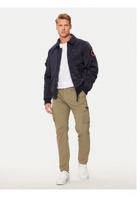 Aeronautica Militare Kurtka bomber 242AB2190CT3376 Granatowy Regular Fit. Kolor: niebieski. Materiał: syntetyk #6