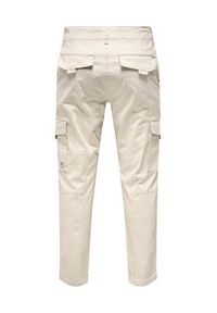 Only & Sons Spodnie materiałowe 22025431 Écru Tapered Fit. Materiał: bawełna