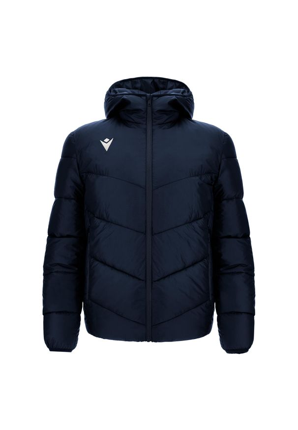 Kurtka puchowa Macron Arctic. Kolor: niebieski. Materiał: puch. Styl: sportowy