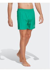 Adidas - adidas Szorty kąpielowe Logo CLX Short Length Swim Shorts HT2125 Zielony Regular Fit. Kolor: zielony. Materiał: syntetyk #3