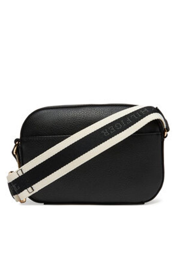 TOMMY HILFIGER - Tommy Hilfiger Torebka AW0AW17450 Czarny. Kolor: czarny. Materiał: skórzane
