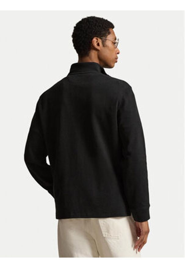 Polo Ralph Lauren Sweter 710P07411002 Czarny Regular Fit. Typ kołnierza: polo. Kolor: czarny. Materiał: bawełna