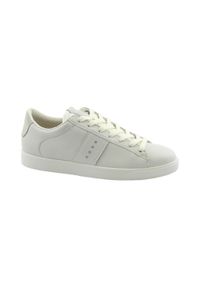 ecco - Buty do chodzenia damskie Ecco Sneaker Street Lite. Kolor: biały. Materiał: skóra. Szerokość cholewki: normalna. Sport: turystyka piesza