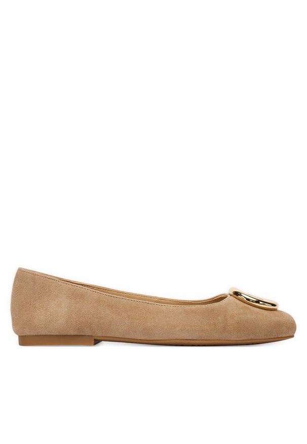 Baleriny MICHAEL Michael Kors. Kolor: brązowy