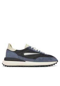 D.A.T.E. Sneakersy Athleta M421-AT-NY Czarny. Kolor: czarny. Materiał: zamsz, skóra