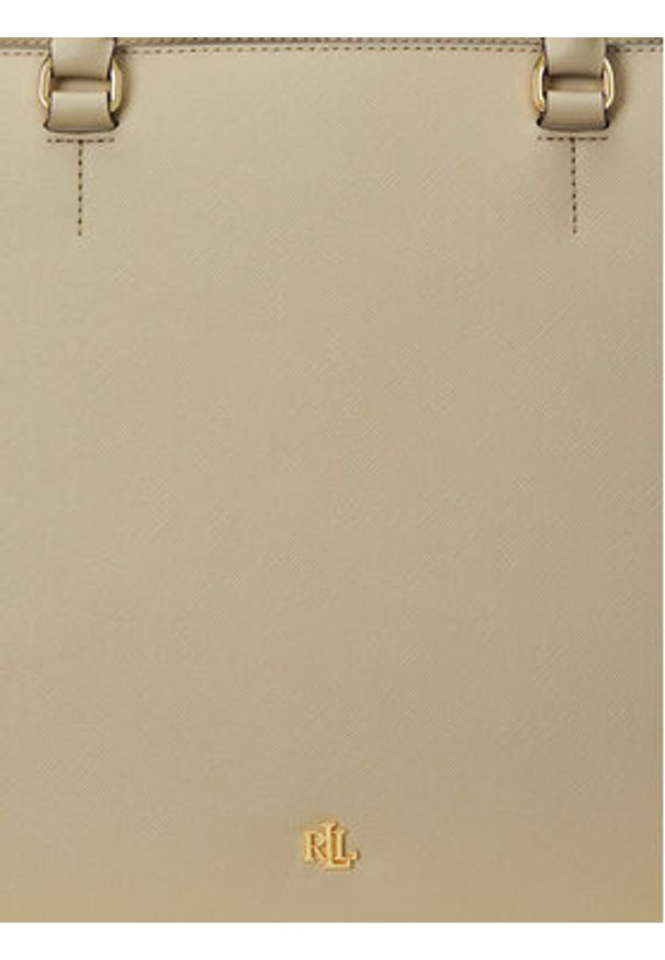 Lauren Ralph Lauren - LAUREN RALPH LAUREN Torebka Hanna 431898556023 Beżowy. Kolor: beżowy. Materiał: skórzane