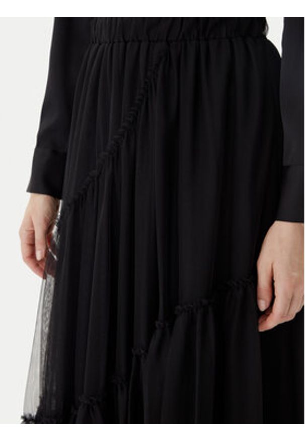 TwinSet - TWINSET Spódnica tiulowa 252LI2RAA Czarny Regular Fit. Kolor: czarny. Materiał: syntetyk