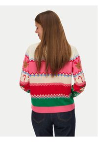 Vero Moda Sweter New Christmas 10334011 Kolorowy Regular Fit. Materiał: syntetyk. Wzór: kolorowy #5