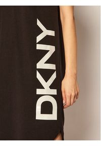 DKNY Sukienka codzienna P0RD1B2J Czarny Regular Fit. Okazja: na co dzień. Kolor: czarny. Materiał: bawełna, syntetyk. Typ sukienki: proste. Styl: casual #4