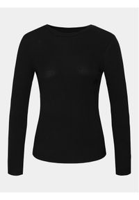 Athlecia Bluzka Lankae W L/S Tee EA231522 Czarny Regular Fit. Kolor: czarny. Materiał: bawełna