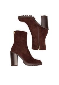 Nine West Botki WFA2947-1 Brązowy. Kolor: brązowy. Materiał: materiał #4