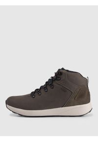 4f - 4F Buty zimowe ELEMENT z membraną męskie - khaki 46. Okazja: na co dzień. Wysokość cholewki: przed kolano. Kolor: brązowy, wielokolorowy, oliwkowy. Materiał: guma, nubuk. Szerokość cholewki: normalna. Sezon: zima. Styl: casual