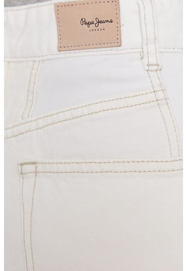 Pepe Jeans - Jeansy Maddison. Stan: podwyższony. Kolor: biały