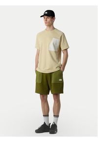 The North Face T-Shirt Terry NF0A8C28 Beżowy Relaxed Fit. Kolor: beżowy. Materiał: syntetyk, bawełna #3