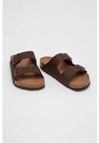 Birkenstock - Klapki Arizona BF. Kolor: brązowy. Materiał: materiał, syntetyk, skóra ekologiczna, guma, nubuk. Wzór: gładki #2