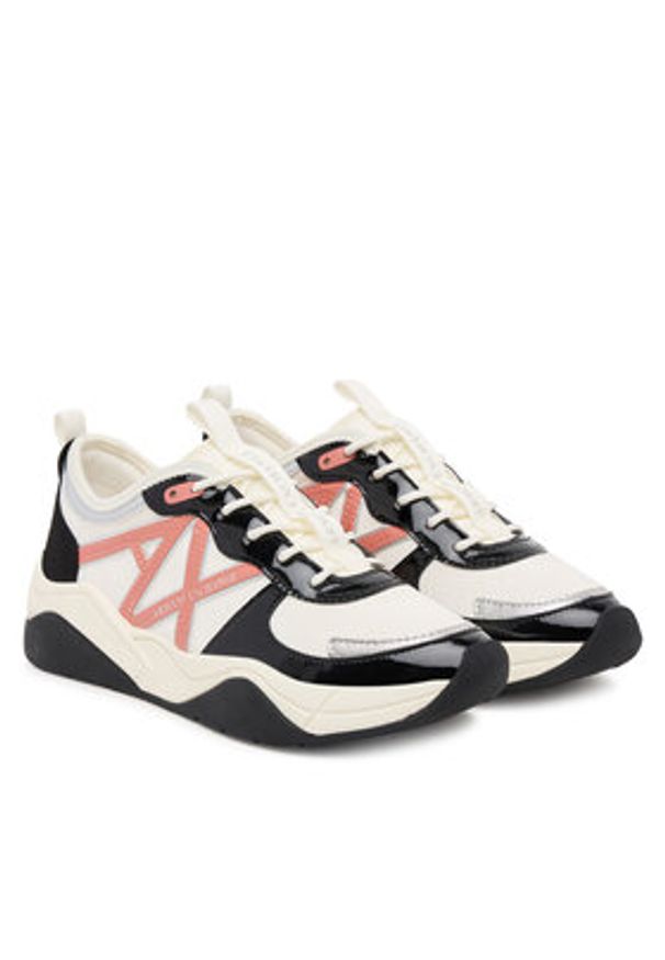 Armani Exchange Sneakersy XDX039 XV311 MZ287 Écru. Materiał: materiał