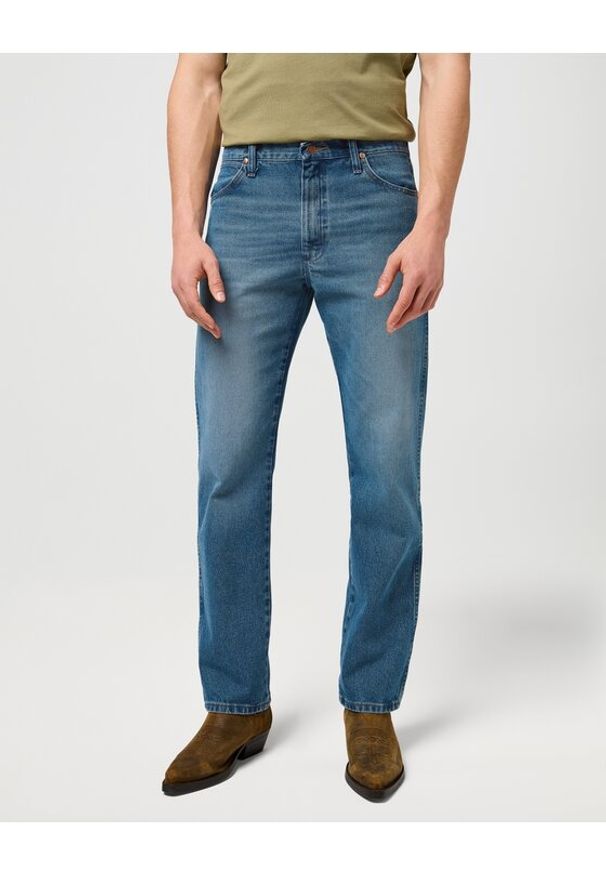 Wrangler Jeansy 13MWZ Niebieski Straight Leg. Kolor: niebieski