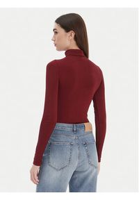 Wolford Body Colorado 75083 Bordowy Slim Fit. Kolor: czerwony. Materiał: bawełna #10