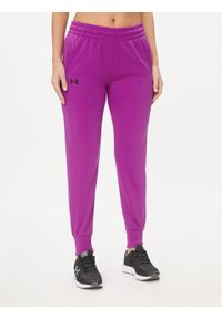 Under Armour Spodnie dresowe Armour Fleece Jogger 1373054 Fioletowy Loose Fit. Kolor: fioletowy. Materiał: syntetyk