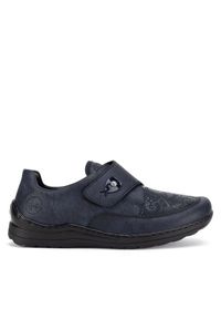 Rieker Półbuty 48951-14 Niebieski. Kolor: niebieski. Materiał: materiał #1