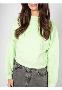 Patrizia Pepe Bluza | 8M1502/J096 | Kobieta | Zielony. Okazja: na co dzień. Typ kołnierza: kaptur. Kolor: zielony. Materiał: bawełna. Wzór: nadruk. Styl: casual #4