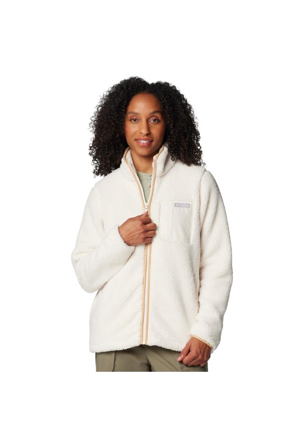 columbia - Polar turystyczny damski West Bend Full Zip II. Kolor: beżowy. Materiał: poliester