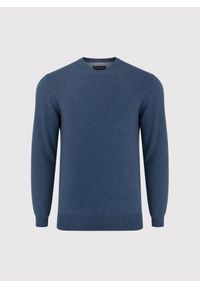 Pako Lorente - PAKO LORENTE – Niebieski męski sweter w serek. Typ kołnierza: dekolt w serek. Kolor: niebieski, czerwony. Materiał: bawełna. Sezon: wiosna #5