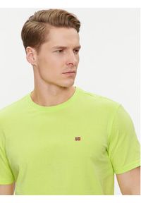Napapijri T-Shirt Salis NP0A4H8D Żółty Regular Fit. Kolor: żółty. Materiał: bawełna #4