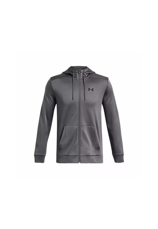 Bluza z kapturem z pełnym zamkiem błyskawicznym Under Armour Fleece®. Typ kołnierza: kaptur. Kolor: szary, czarny, wielokolorowy. Materiał: materiał. Sport: fitness
