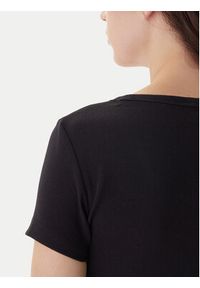 Tommy Jeans T-Shirt Essential DW0DW17385 Czarny Slim Fit. Kolor: czarny. Materiał: bawełna #4